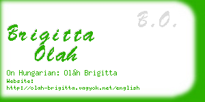 brigitta olah business card