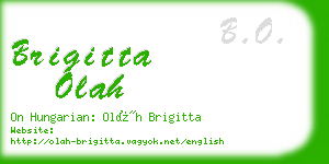 brigitta olah business card